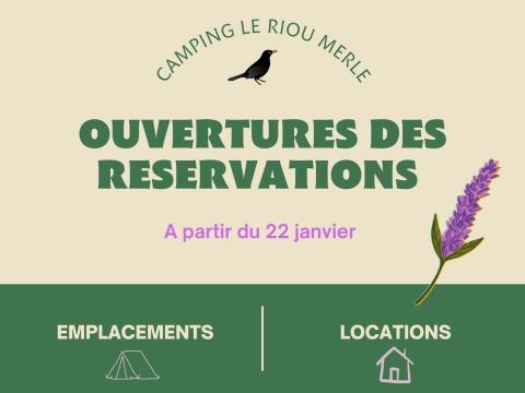OPENING OF RESERVATIONS